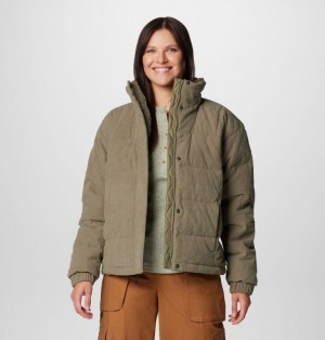 Green Columbia Ruby Falls™ II Novelty Sherpa Women Puffer Jacket | 68190284