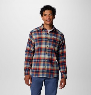 Navy Columbia Cornell Woods™ Flannel Men Shirts | 50982136