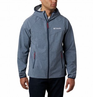 Navy Columbia Heather Canyon™ Softshell Men Jackets | 82598044