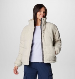 White Columbia Ruby Falls™ II Novelty Sherpa Women Puffer Jacket | 56630863